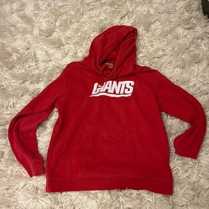 New York giants Fanatics red hoodie size M